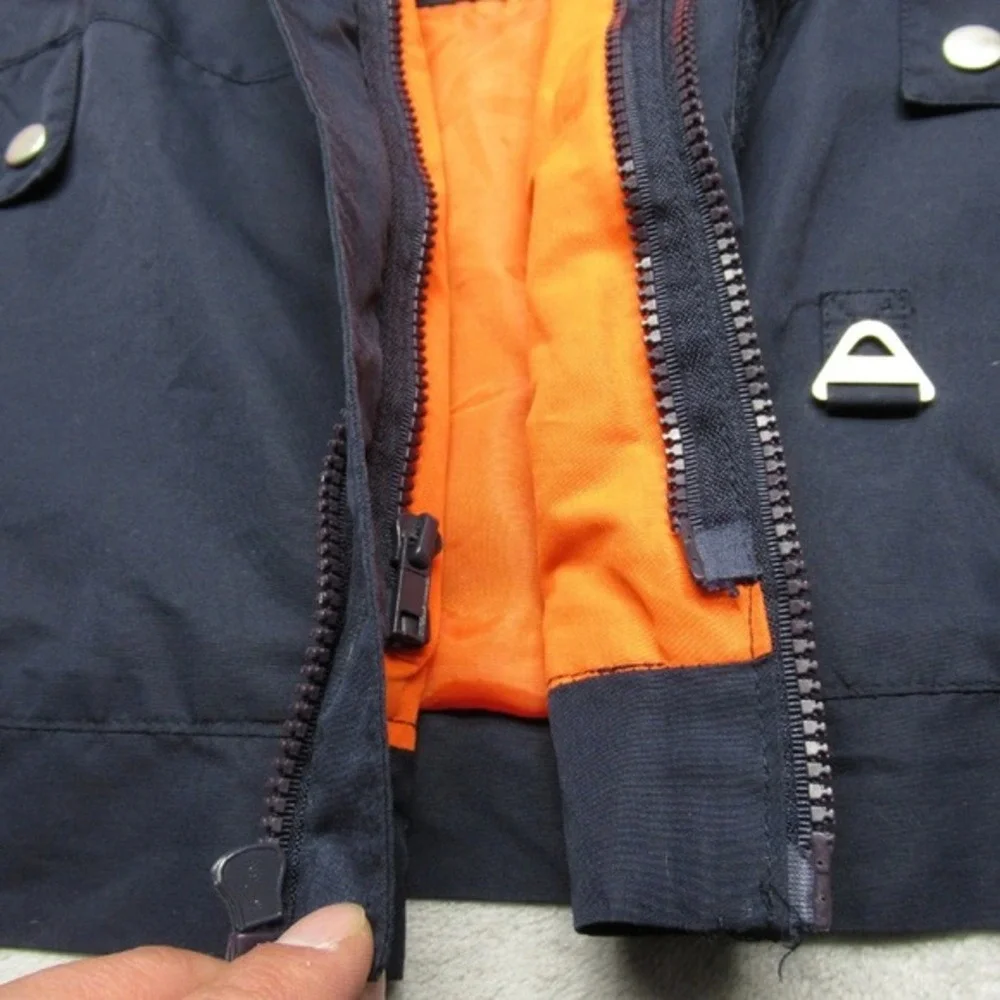 Vintage Chicago Bears Reebok Jacket Youth‎ Large Blue Full Zip Windbreaker NFL
